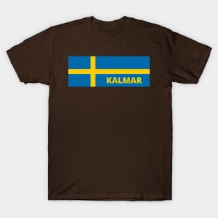 Kalmar City in Swedish Flag T-Shirt